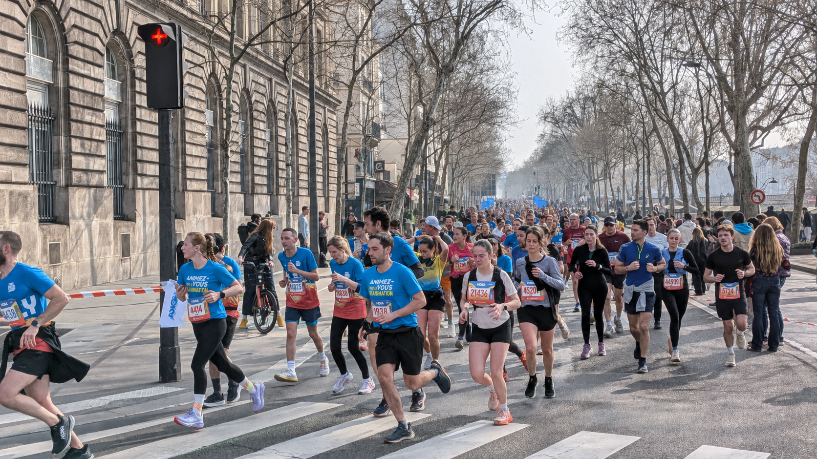 Coureurs lors d'une course solidaire