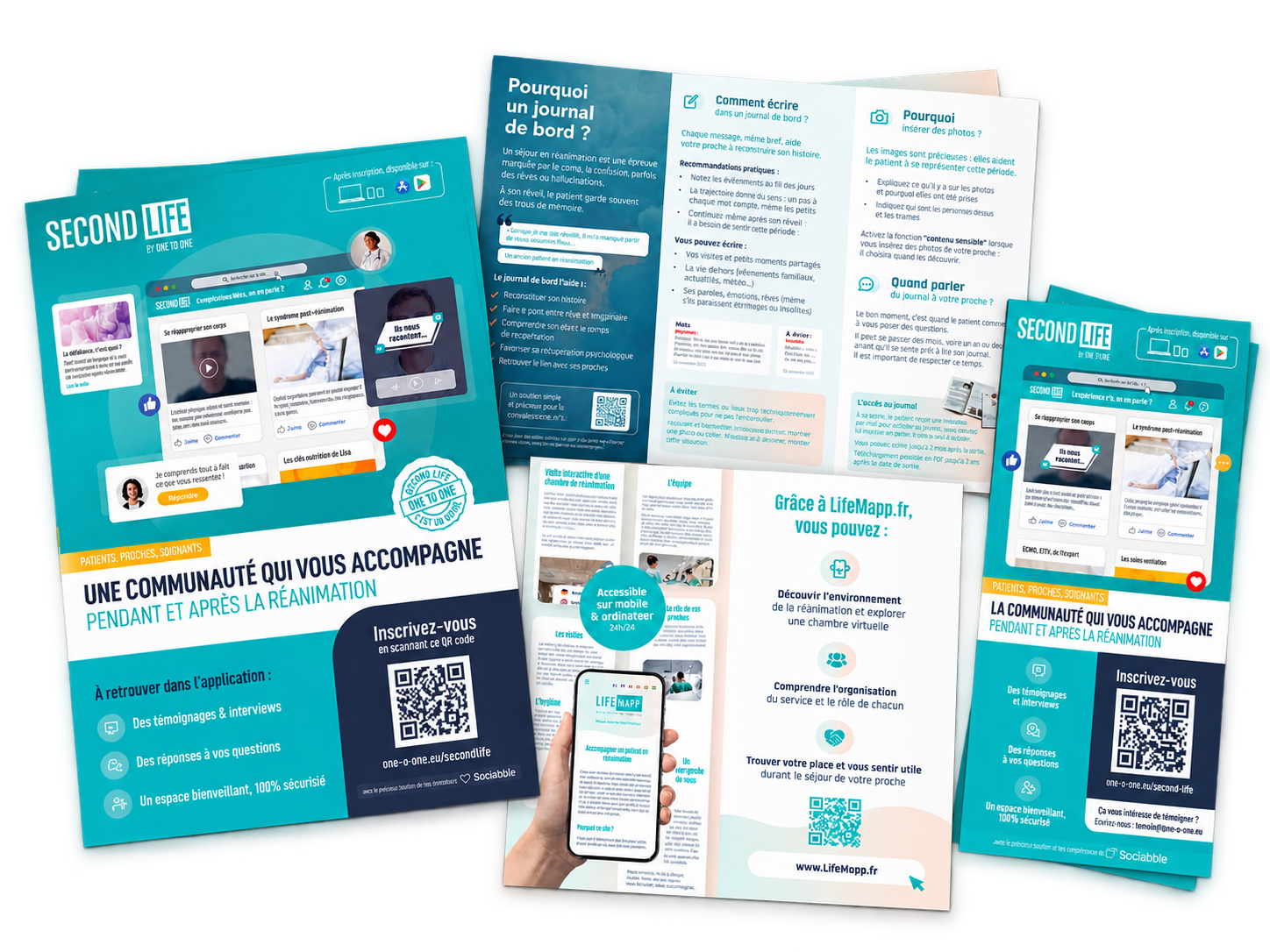 Affiches et flyers des outils du Fonds 101