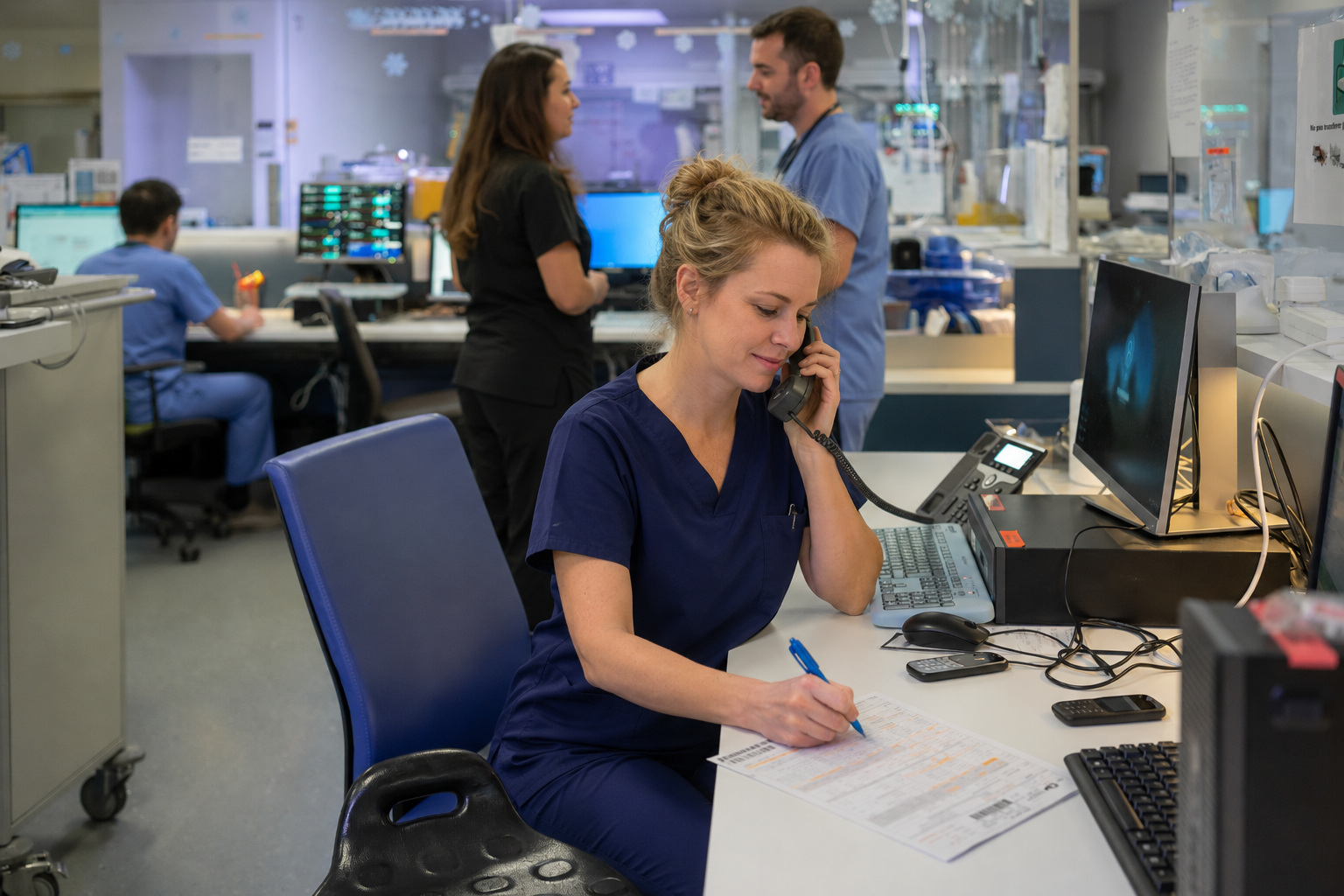 Soignants en service de réanimation