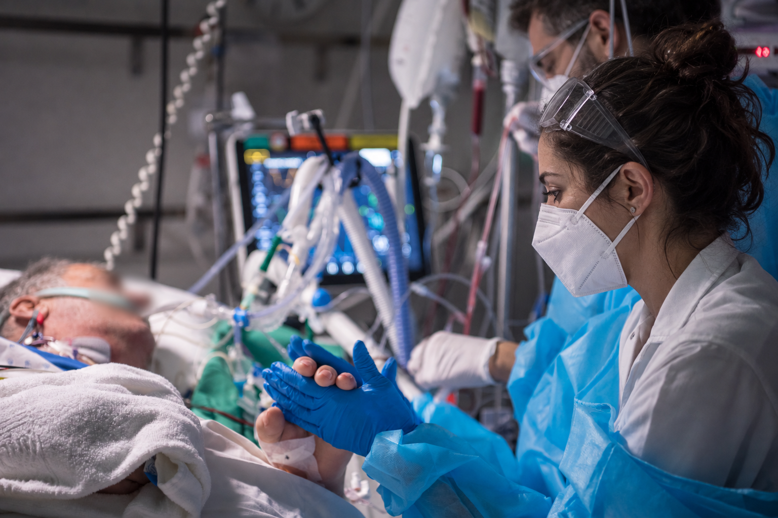 Patient en réanimation