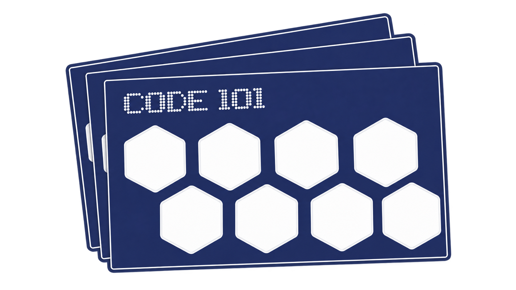 Planche de stickers vierges Code 101
